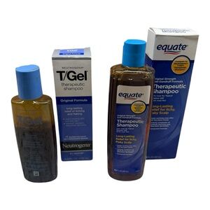 Neutrogena T/Gel Therapeutic Shampoo  4.4oz 75% Full Expired Equate 8.5oz